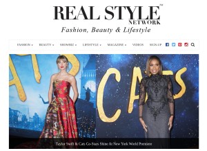 How realstylenetwork.com looks like on a tablet such as an iPad.