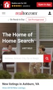 How realtor.com looks like on a mobile device such as an iPhone.