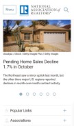 How realtors.org looks like on a mobile device such as an iPhone.