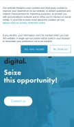How realytics.io looks like on a mobile device such as an iPhone.
