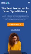 How reasonsecurity.com looks like on a mobile device such as an iPhone.