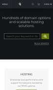 How rebel.com looks like on a mobile device such as an iPhone.