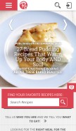 How recipes-plus.com looks like on a mobile device such as an iPhone.