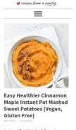 How recipesfromapantry.com looks like on a mobile device such as an iPhone.