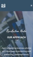 How recollectionphotos.com looks like on a mobile device such as an iPhone.