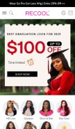 How recoolhair.com looks like on a mobile device such as an iPhone.