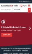 How recordedbooks.com looks like on a mobile device such as an iPhone.