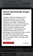 How recordere.dk looks like on a mobile device such as an iPhone.