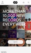How recordsale.de looks like on a mobile device such as an iPhone.