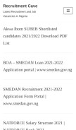 How recruitmentcave.com looks like on a mobile device such as an iPhone.