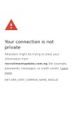 How recruitmentupdate.com.ng looks like on a mobile device such as an iPhone.