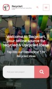 How recyclart.org looks like on a mobile device such as an iPhone.