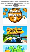 How redbitgames.it looks like on a mobile device such as an iPhone.