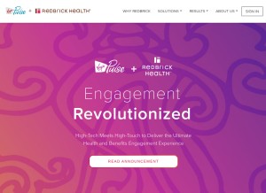 How redbrickhealth.com looks like on a tablet such as an iPad.