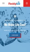 How reddyice.com looks like on a mobile device such as an iPhone.