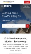 How redfin.ca looks like on a mobile device such as an iPhone.