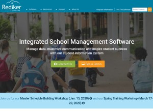 How rediker.com looks like on a tablet such as an iPad.
