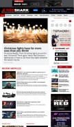 How redsharknews.com looks like on a mobile device such as an iPhone.