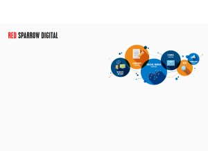 How redsparrowdigital.com looks like on a tablet such as an iPad.