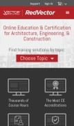 How redvector.com looks like on a mobile device such as an iPhone.