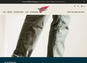 How redwingheritage.com looks like on a tablet such as an iPad.