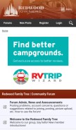 How redwoodowners.com looks like on a mobile device such as an iPhone.
