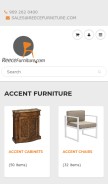 How reecefurniture.com looks like on a mobile device such as an iPhone.
