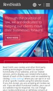 How reedsmith.com looks like on a mobile device such as an iPhone.