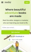 How reedsy.com looks like on a mobile device such as an iPhone.
