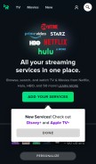 How reelgood.com looks like on a mobile device such as an iPhone.