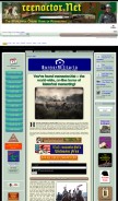 How reenactor.net looks like on a mobile device such as an iPhone.