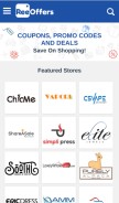 How reeoffers.com looks like on a mobile device such as an iPhone.