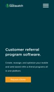 How referralsaasquatch.com looks like on a mobile device such as an iPhone.