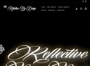How reflectivebydesign.com looks like on a tablet such as an iPad.