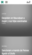 How reforma.com looks like on a mobile device such as an iPhone.