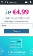 How reg365.net looks like on a mobile device such as an iPhone.