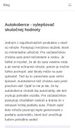 How regard.sk looks like on a mobile device such as an iPhone.