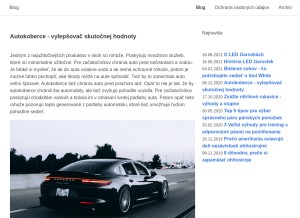 How regard.sk looks like on a tablet such as an iPad.