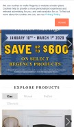 How regency-fire.com looks like on a mobile device such as an iPhone.