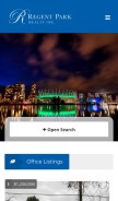 How regentpark.com looks like on a mobile device such as an iPhone.