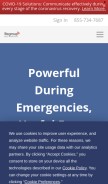 How regroup.com looks like on a mobile device such as an iPhone.