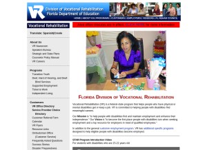 How rehabworks.org looks like on a tablet such as an iPad.