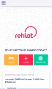 How rehlat.com looks like on a mobile device such as an iPhone.