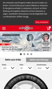 How reifen.com looks like on a mobile device such as an iPhone.