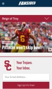 How reignoftroy.com looks like on a mobile device such as an iPhone.