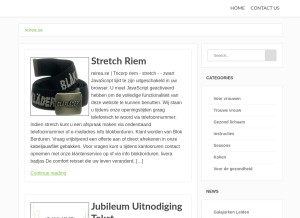 How reirea.se looks like on a tablet such as an iPad.