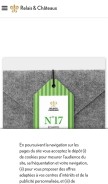 How relaischateaux.com looks like on a mobile device such as an iPhone.