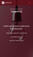 How relemind.com looks like on a mobile device such as an iPhone.