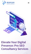 How relentlessdigitalservices.com looks like on a mobile device such as an iPhone.