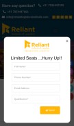 How reliantlogisticsinstitute.com looks like on a mobile device such as an iPhone.